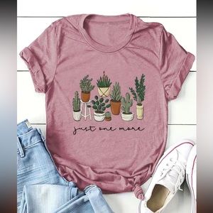 Womens Cactus Plant Garden Graphic Tee